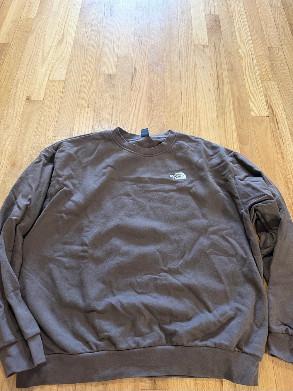 The North Face Evolution Simple Dome Oversized Crew Smokey Brown Sz M
